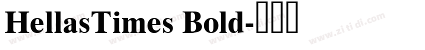 HellasTimes Bold字体转换